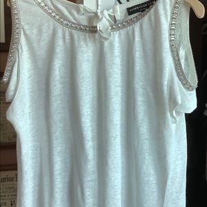 Cindy embellished cold shoulder top